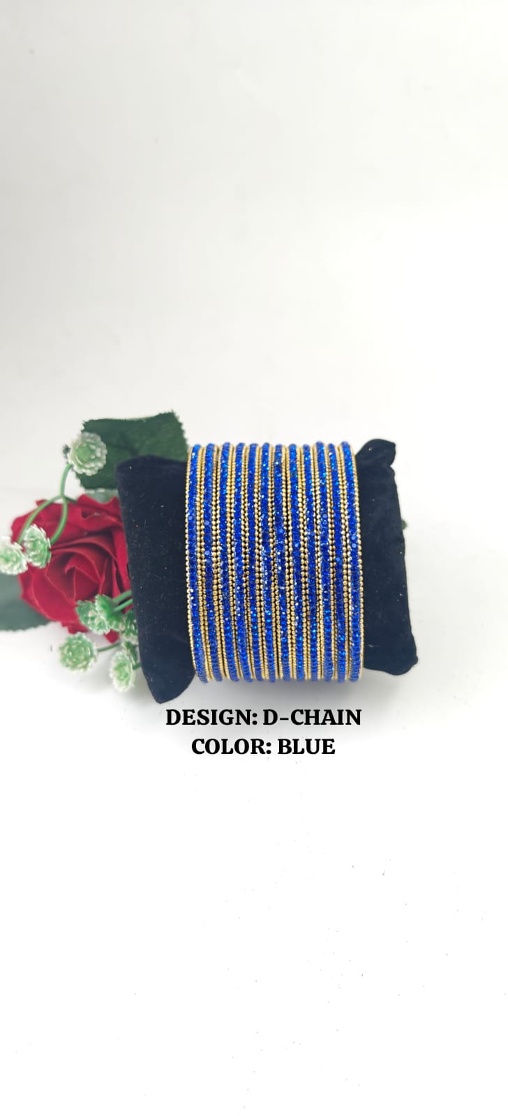Glass D-Chain Bangles – One Dozen Set | NB-GLASS-D-CHAIN-ONE-DOZEN-BNGL | Navika Bangles