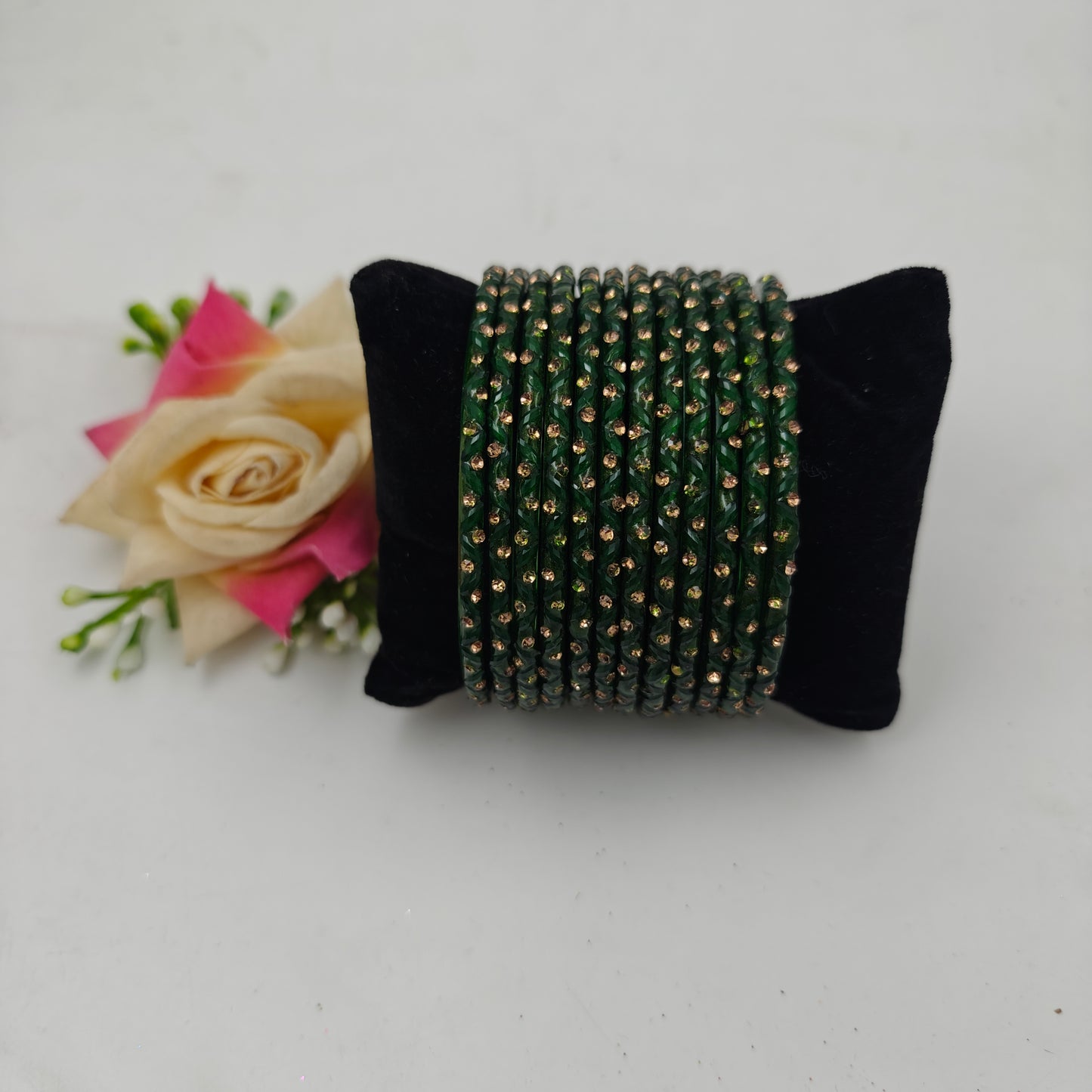 Paichan Glass Bangles Set for Women & Girls | Traditional Ethnic Stone Work Bangles | Wedding & Party Wear