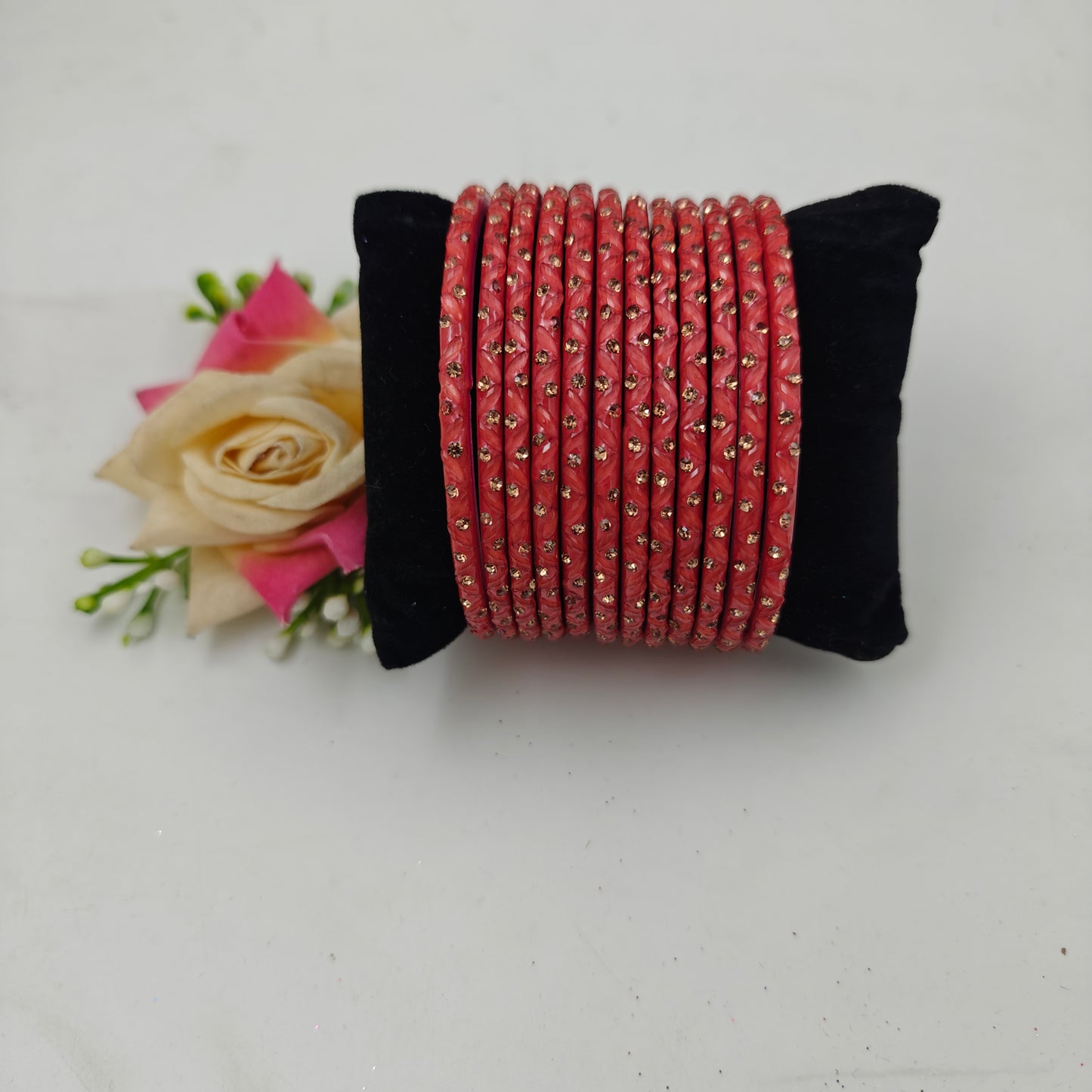 Paichan Glass Bangles Set for Women & Girls | Traditional Ethnic Stone Work Bangles | Wedding & Party Wear
