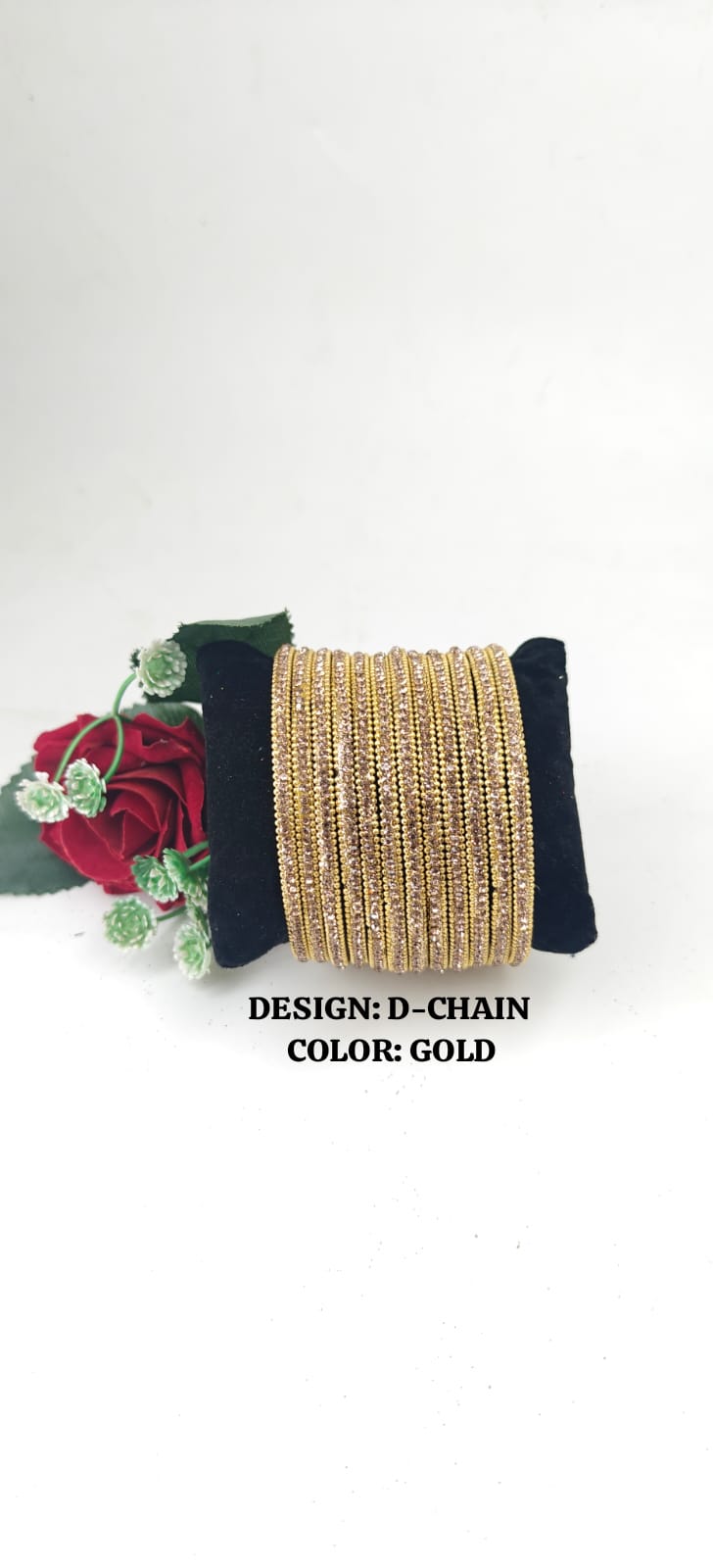 Glass D-Chain Bangles – One Dozen Set | NB-GLASS-D-CHAIN-ONE-DOZEN-BNGL | Navika Bangles