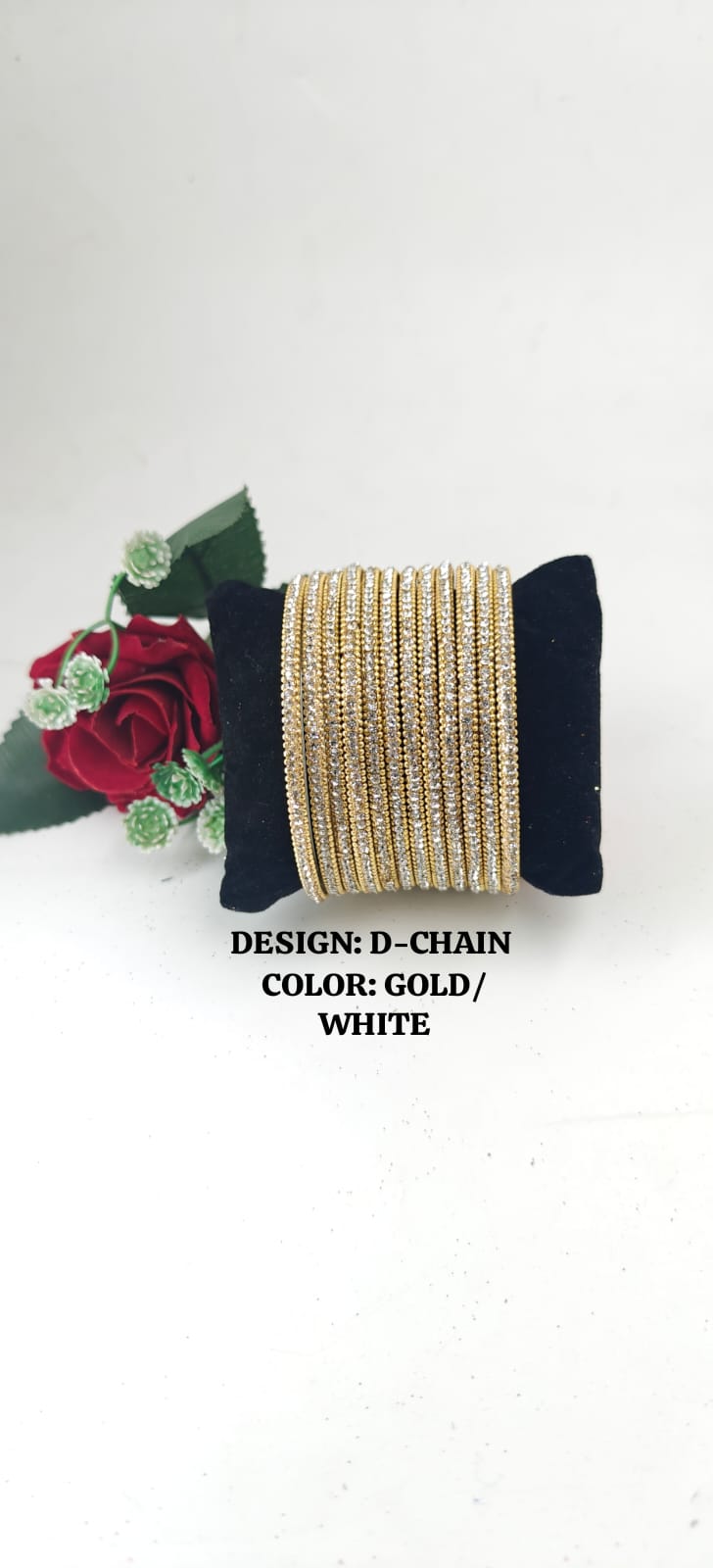 Glass D-Chain Bangles – One Dozen Set | NB-GLASS-D-CHAIN-ONE-DOZEN-BNGL | Navika Bangles