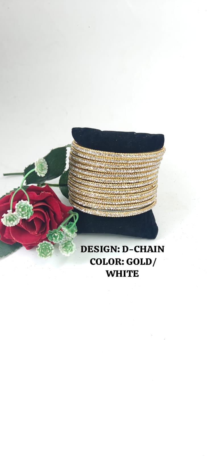 Glass D-Chain Bangles – One Dozen Set | NB-GLASS-D-CHAIN-ONE-DOZEN-BNGL | Navika Bangles