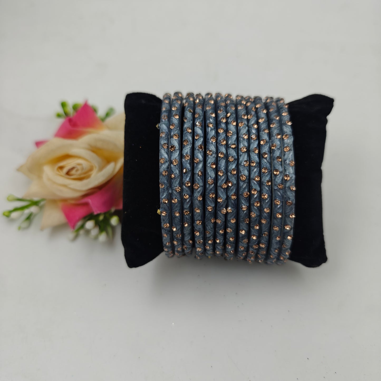 Paichan Glass Bangles Set for Women & Girls | Traditional Ethnic Stone Work Bangles | Wedding & Party Wear