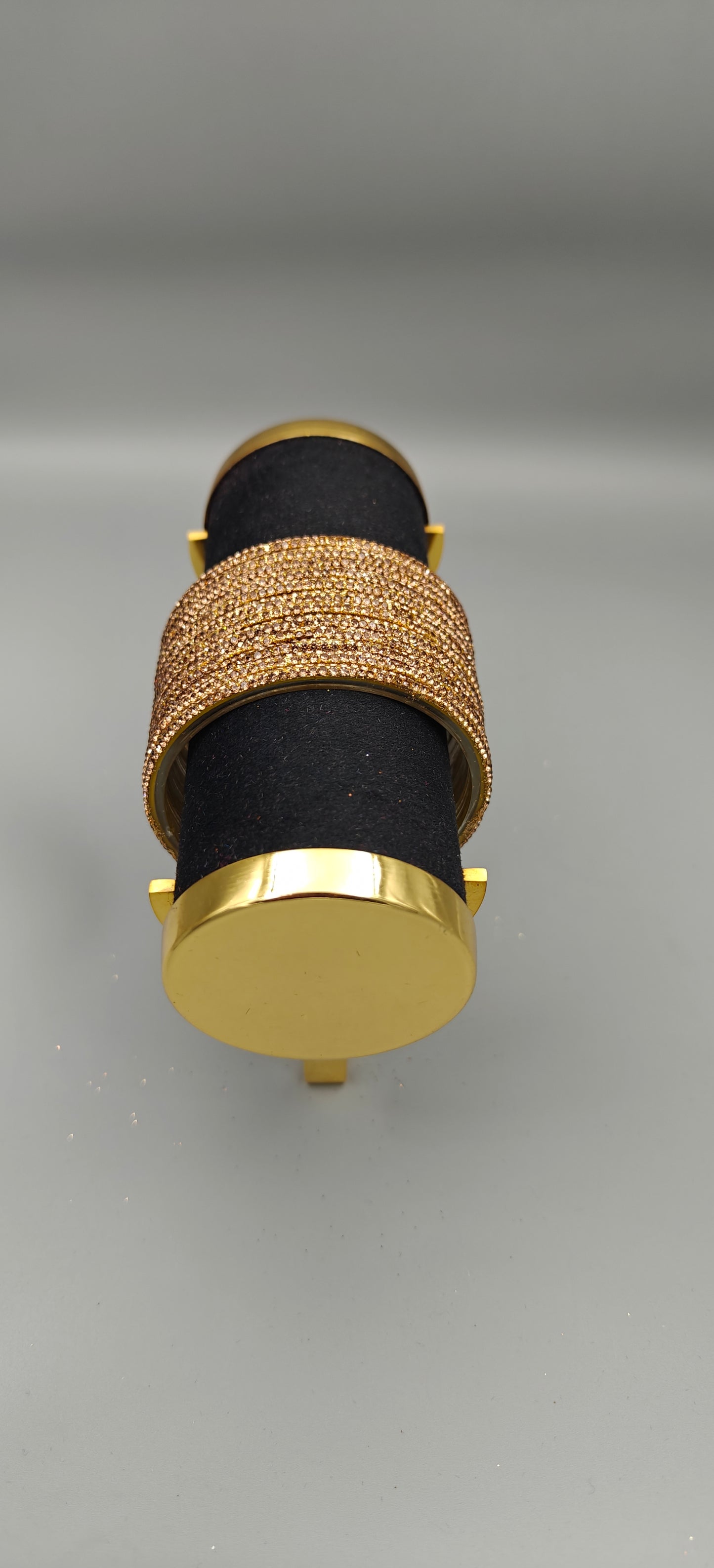 NB Glass D-Line Golden Bangles – Elegant One Dozen Sparkle Set