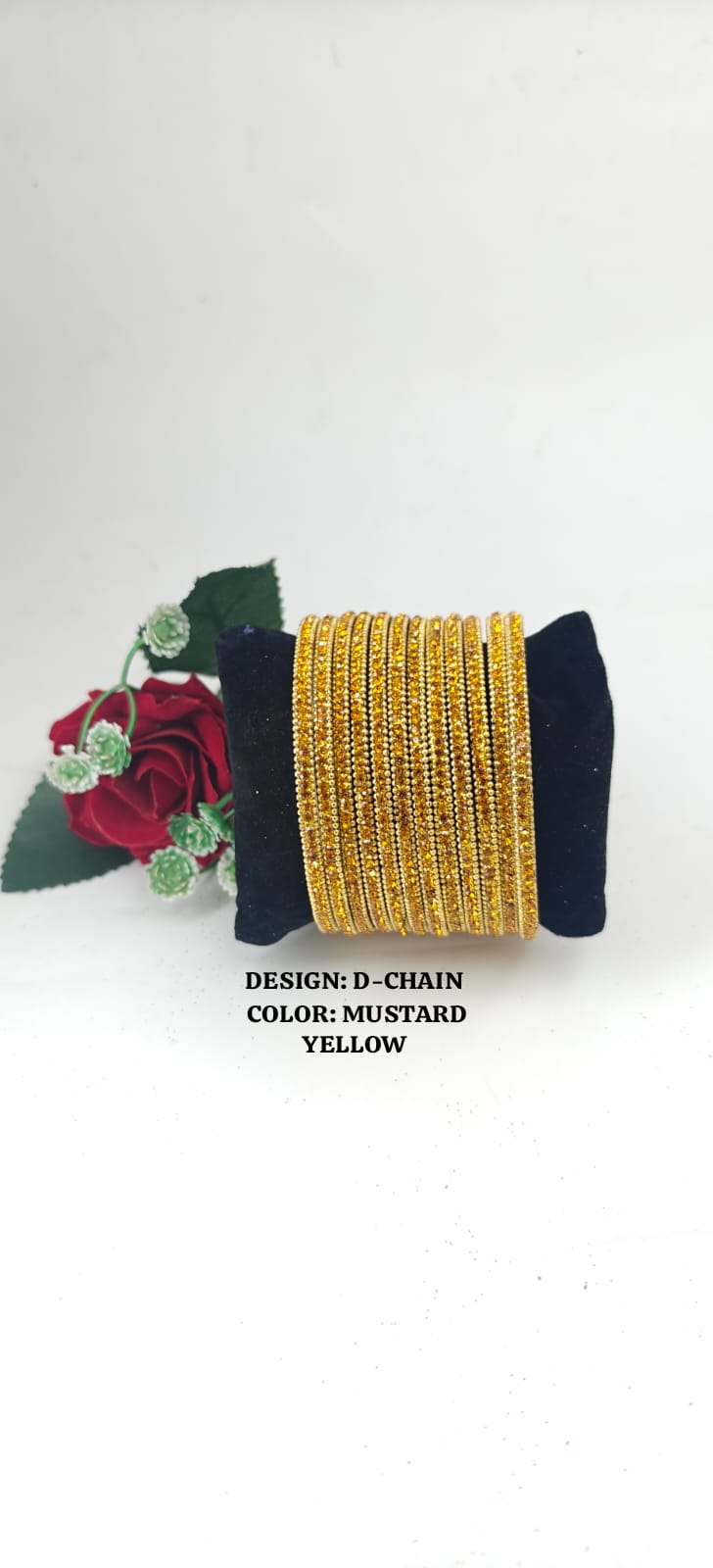 Glass D-Chain Bangles – One Dozen Set | NB-GLASS-D-CHAIN-ONE-DOZEN-BNGL | Navika Bangles