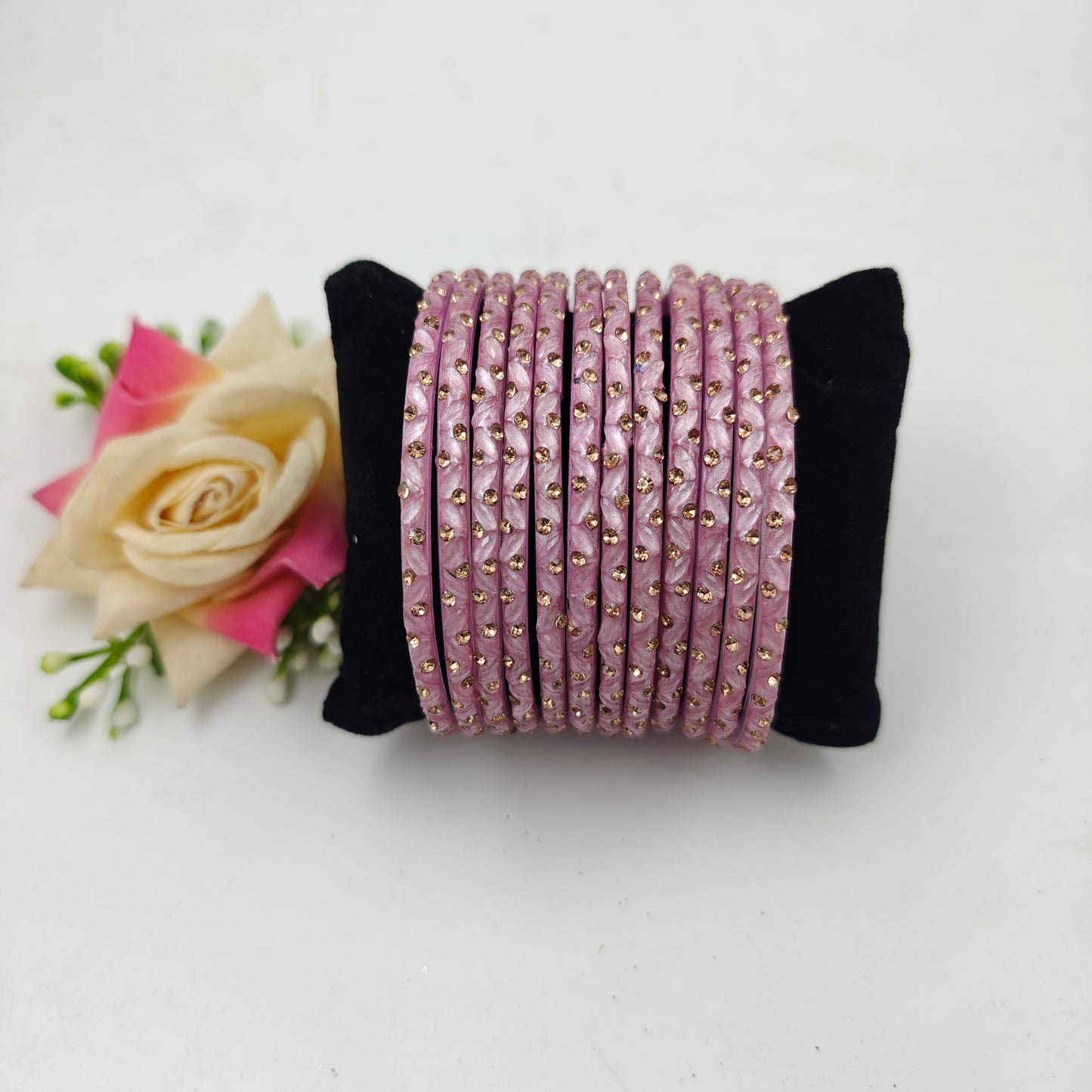 Paichan Glass Bangles Set for Women & Girls | Traditional Ethnic Stone Work Bangles | Wedding & Party Wear