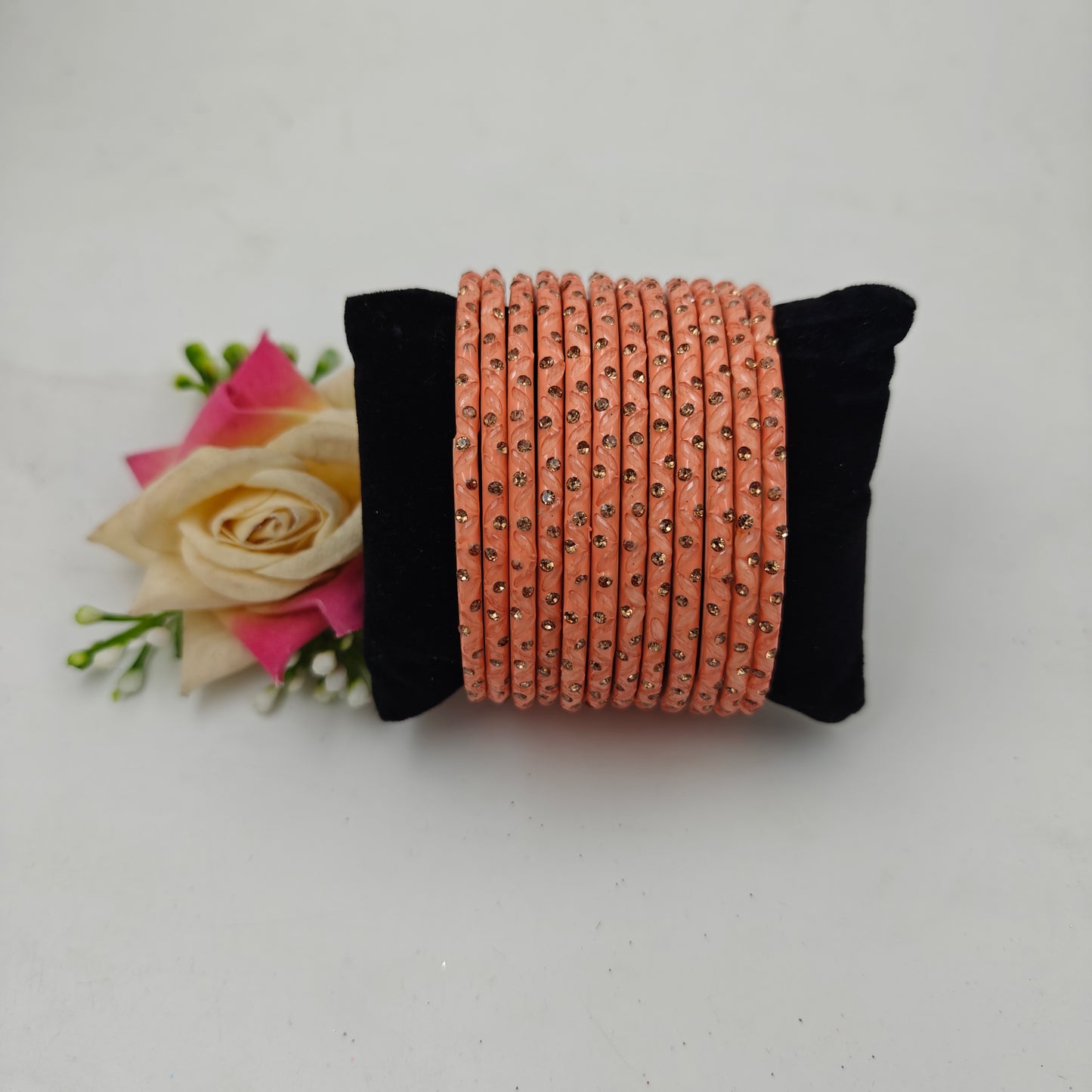 Paichan Glass Bangles Set for Women & Girls | Traditional Ethnic Stone Work Bangles | Wedding & Party Wear