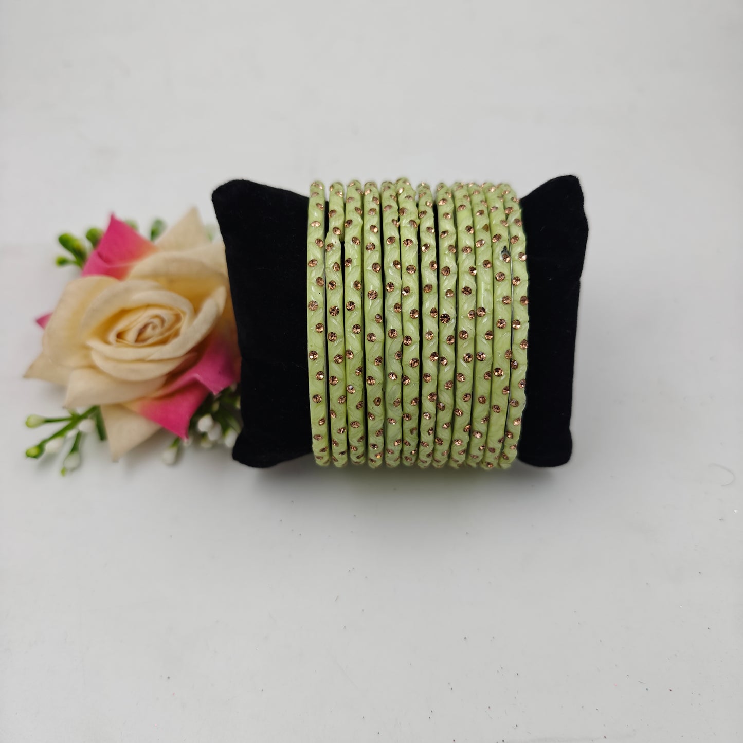 Paichan Glass Bangles Set for Women & Girls | Traditional Ethnic Stone Work Bangles | Wedding & Party Wear