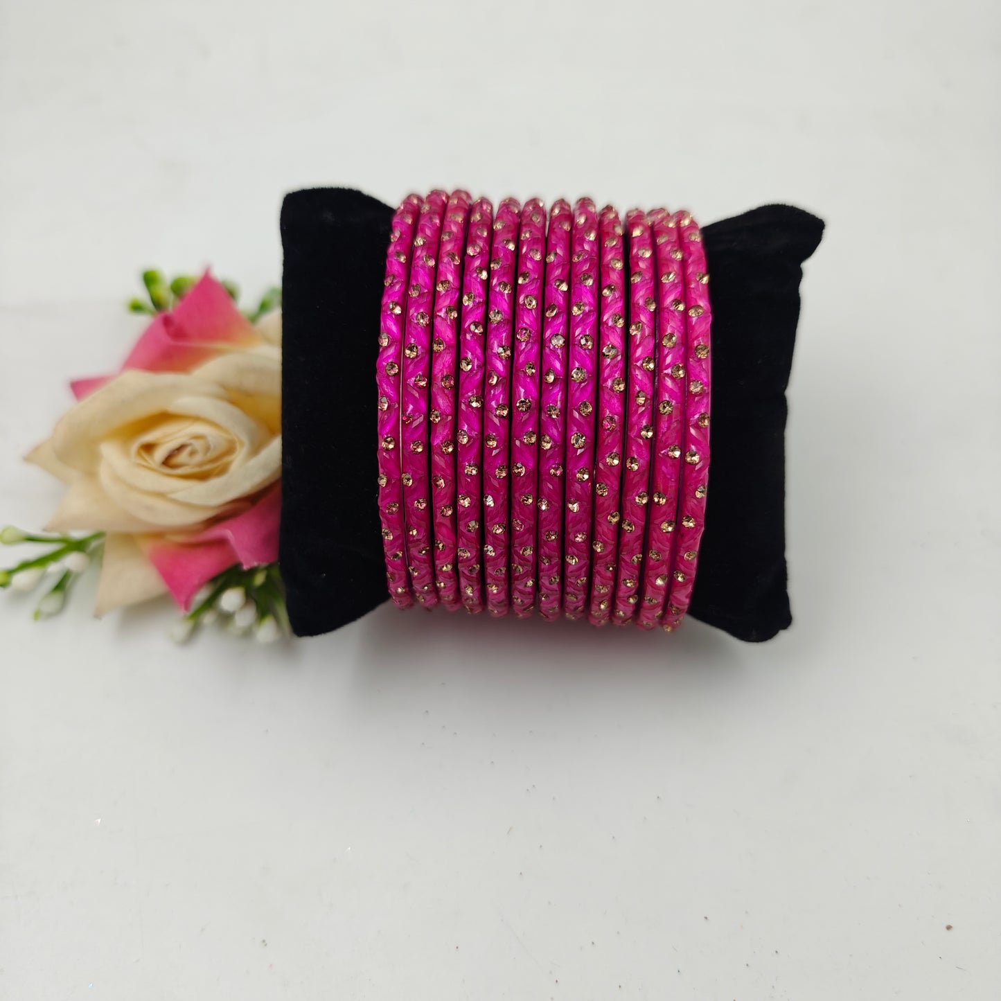 Paichan Glass Bangles Set for Women & Girls | Traditional Ethnic Stone Work Bangles | Wedding & Party Wear