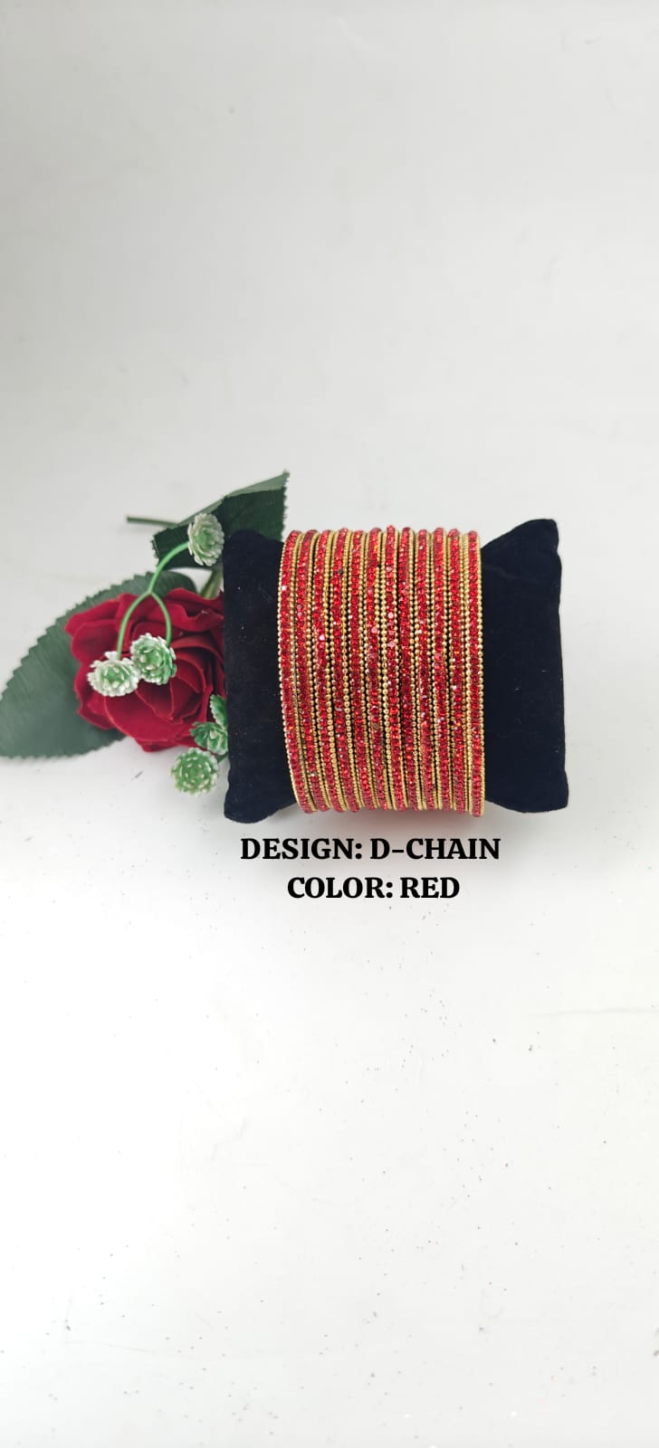 Glass D-Chain Bangles – One Dozen Set | NB-GLASS-D-CHAIN-ONE-DOZEN-BNGL | Navika Bangles