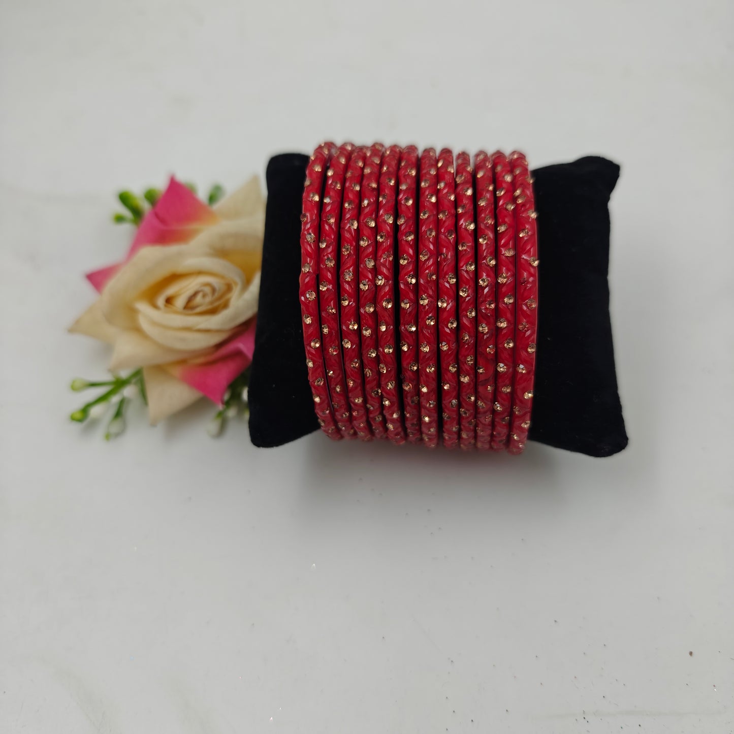 Paichan Glass Bangles Set for Women & Girls | Traditional Ethnic Stone Work Bangles | Wedding & Party Wear
