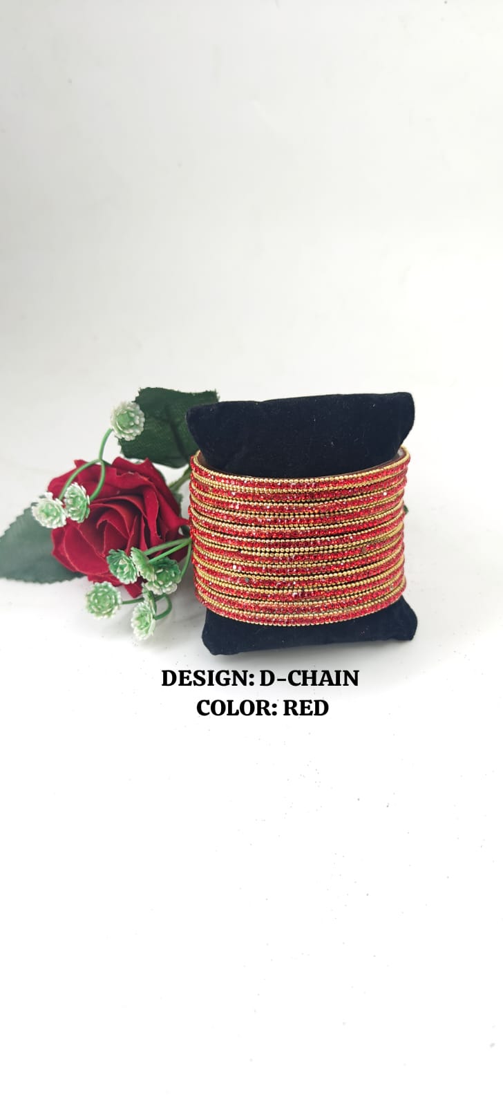 Glass D-Chain Bangles – One Dozen Set | NB-GLASS-D-CHAIN-ONE-DOZEN-BNGL | Navika Bangles