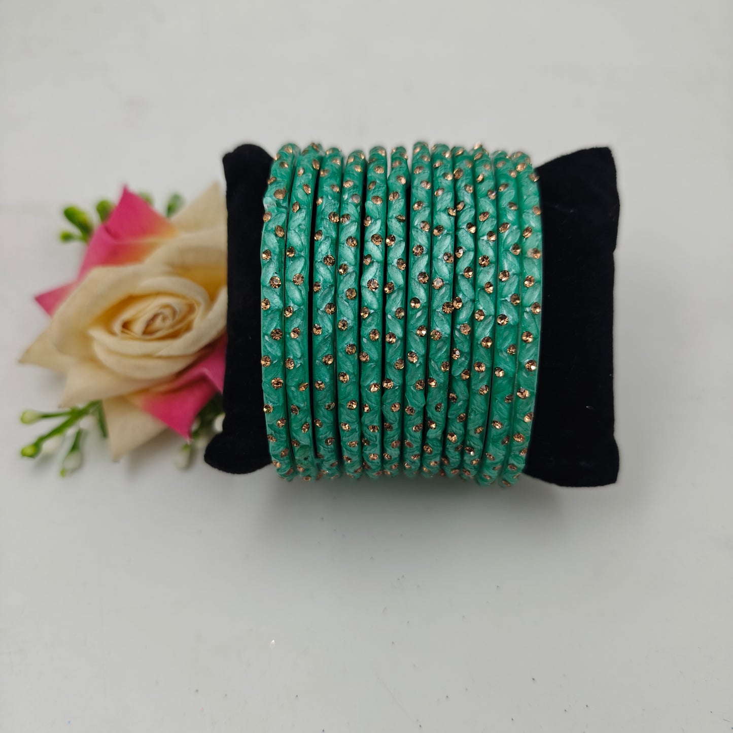 Paichan Glass Bangles Set for Women & Girls | Traditional Ethnic Stone Work Bangles | Wedding & Party Wear