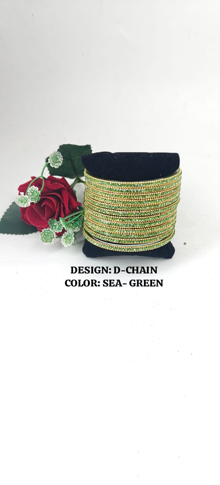 Glass D-Chain Bangles – One Dozen Set | NB-GLASS-D-CHAIN-ONE-DOZEN-BNGL | Navika Bangles