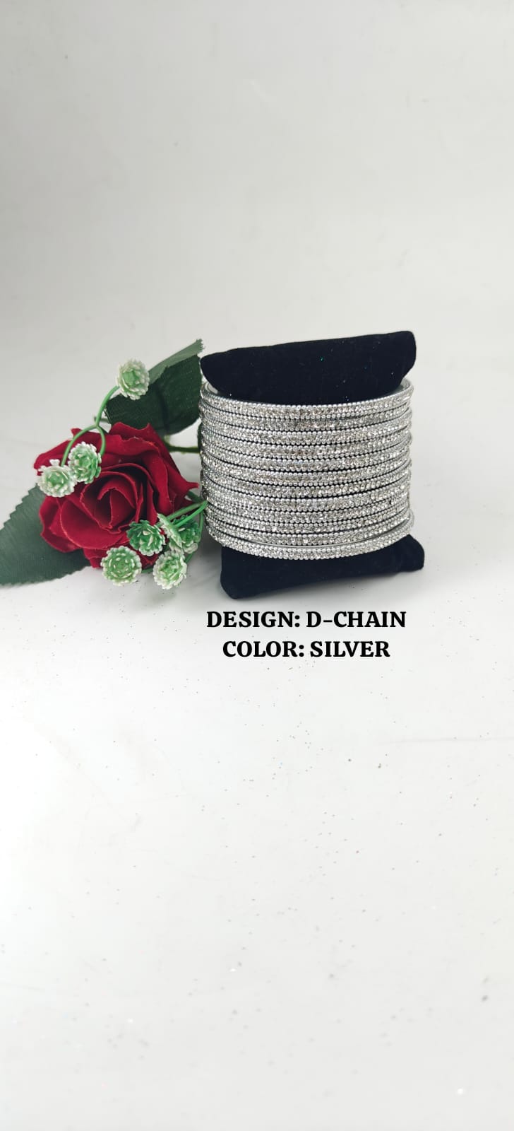 Glass D-Chain Bangles – One Dozen Set | NB-GLASS-D-CHAIN-ONE-DOZEN-BNGL | Navika Bangles