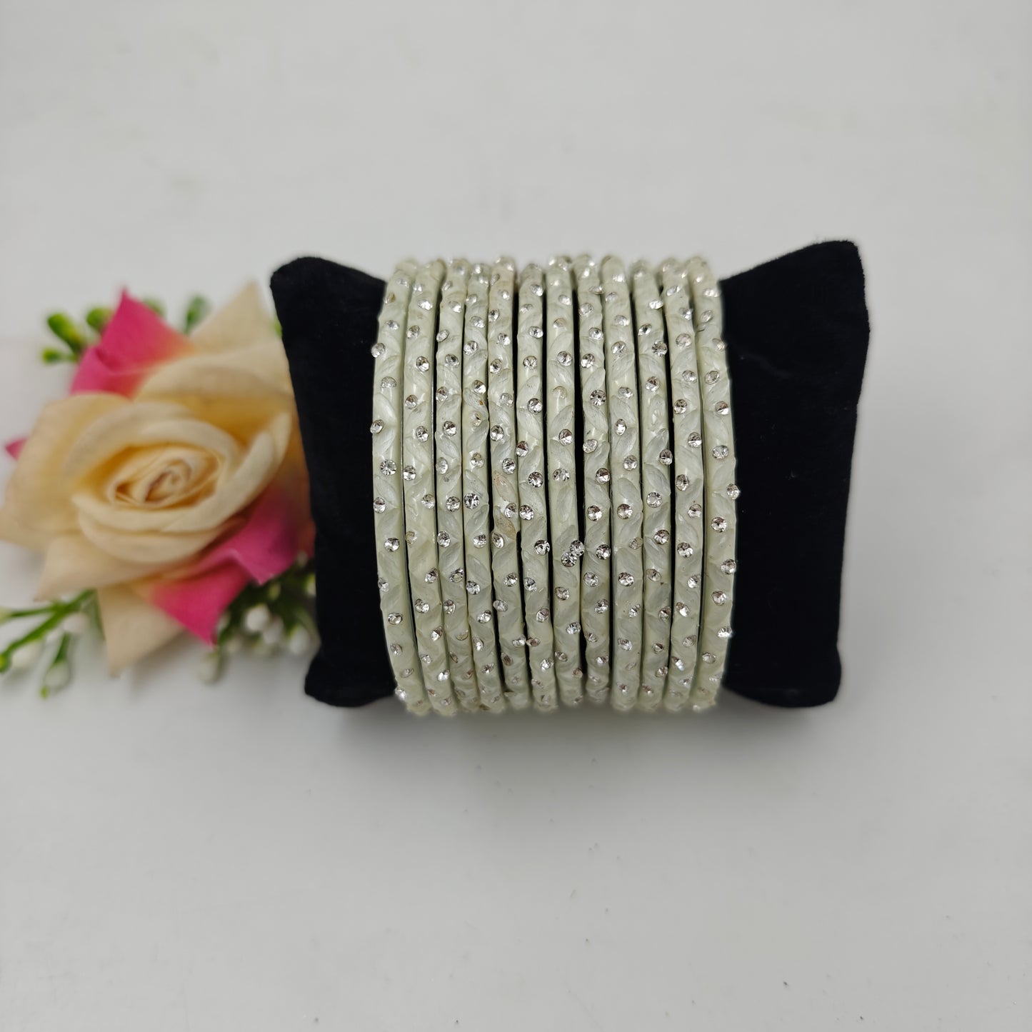 Paichan Glass Bangles Set for Women & Girls | Traditional Ethnic Stone Work Bangles | Wedding & Party Wear