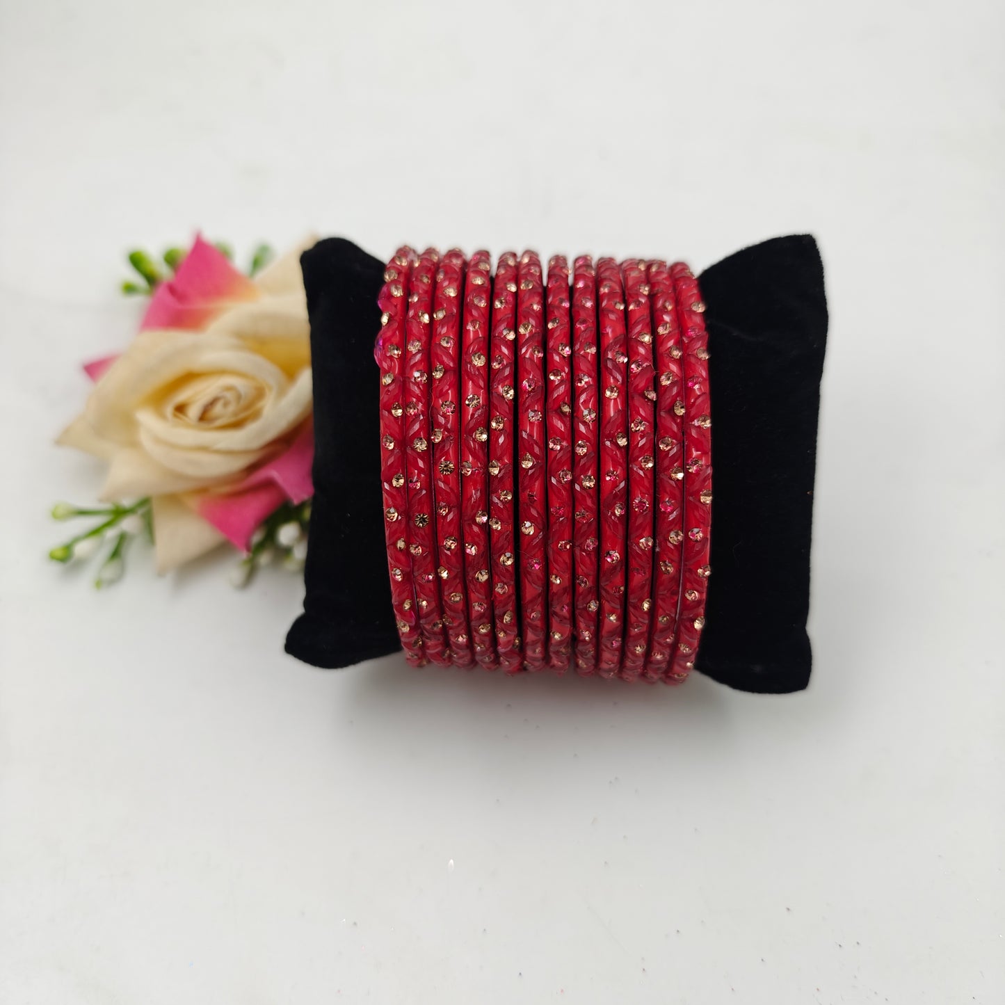 Paichan Glass Bangles Set for Women & Girls | Traditional Ethnic Stone Work Bangles | Wedding & Party Wear