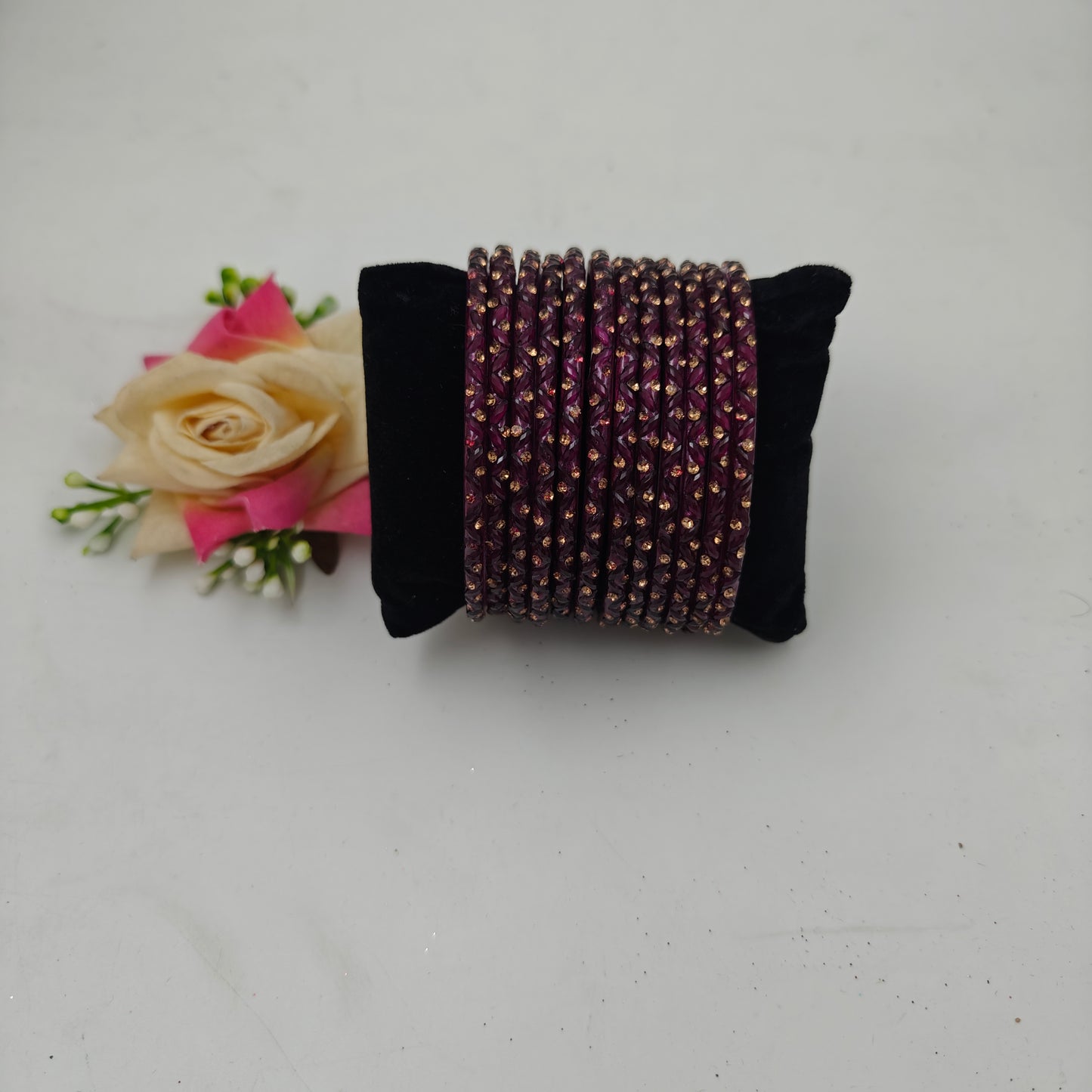 Paichan Glass Bangles Set for Women & Girls | Traditional Ethnic Stone Work Bangles | Wedding & Party Wear